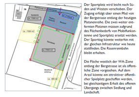 Sportplatz Anpassungen